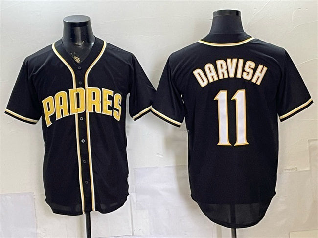 San Diego Padres #11 Yu Darvish 2026 Fashion Replica Black MWATKINS Out Stitched Jersey