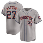 Houston Astros #27 Jose Altuve Gray MWATKINS Away Limited Player Jersey