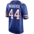 B.Bills #44 Tyler Matakevich Royal MWATKINS Game Player Jersey