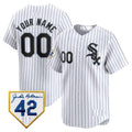 Custom Chicago White Sox 2024 Jackie Robinson Patch Vapor Premier Limited Jersey ¨C White MWATKINS