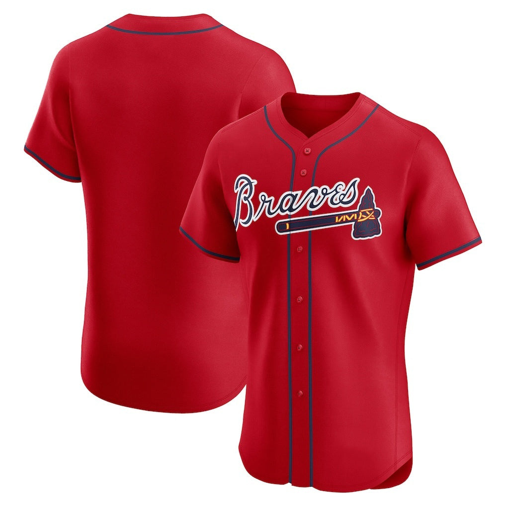 Atlanta Braves Red MWATKINS Alternate Elite Jersey