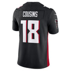 A.Falcons #18 Kirk Cousins Black MWATKINS Vapor F.U.S.E. Limited Jersey