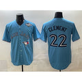 Toronto Blue Jays #22 Ernie Clement Royal MWATKINS 2025 World Series Cool Base Stitched Jersey