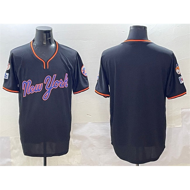 New York Mets Blank Black MWATKINS 2025 Spring Training Stitched Jersey