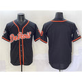 Detroit Tigers Blank Black MWATKINS With Patch Cool Base Stitched Jersey