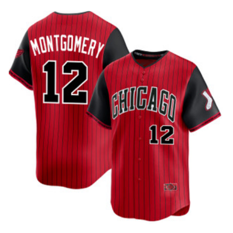 Chicago White Sox #12 Colson Montgomery Red Black MWATKINS 2025 City Connect Limited Stitched Jersey