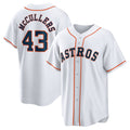 Houston Astros #43 Lance McCullers Jr. White MWATKINS Home Replica Jersey