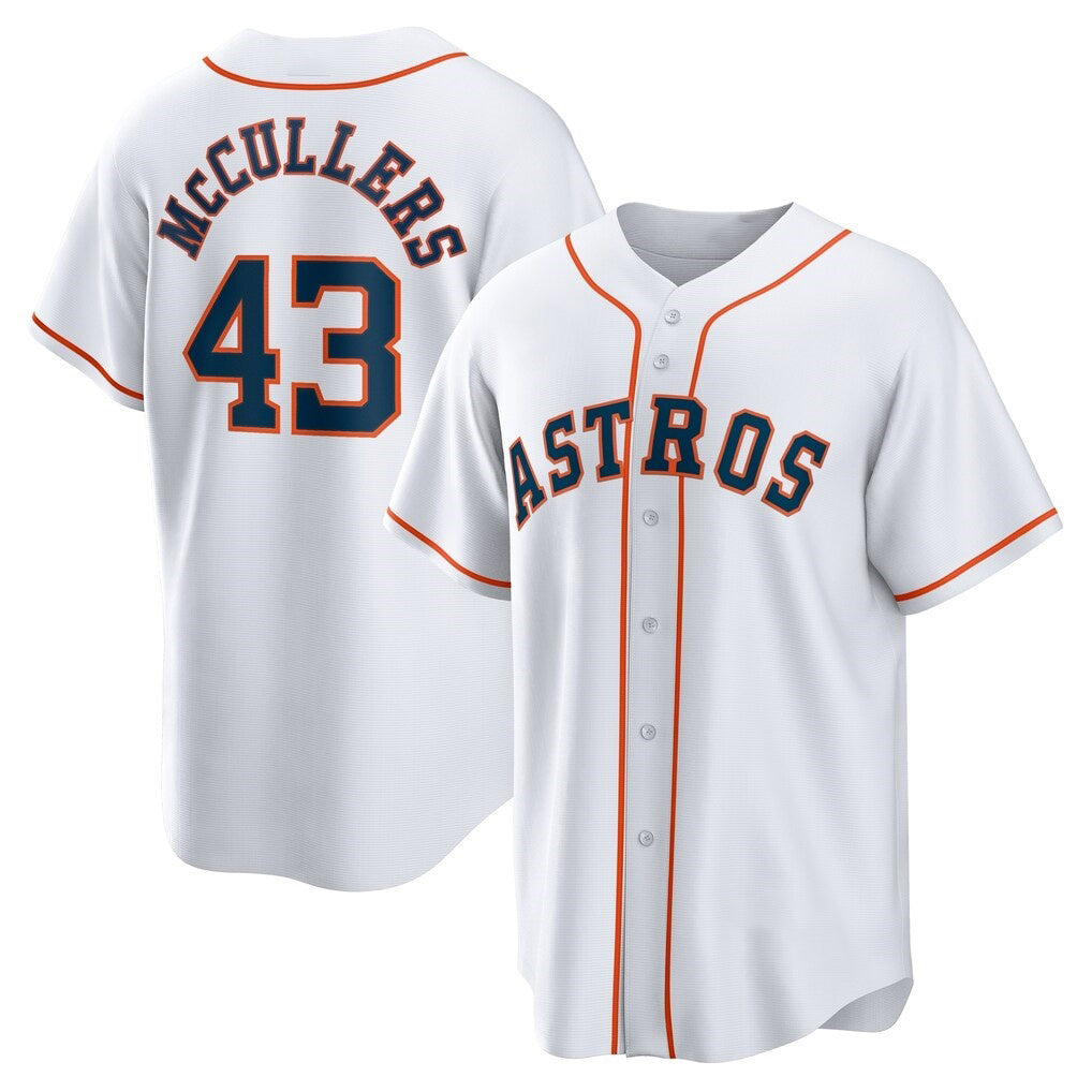 Houston Astros #43 Lance McCullers Jr. White MWATKINS Home Replica Jersey