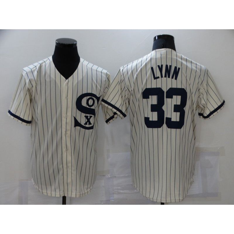 Chicago White Sox #33 Lance Lynn 2021 Cream MWATKINS Field of Dreams Name Cool Base Stitched Jersey