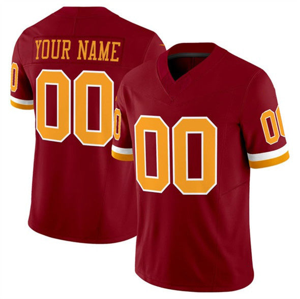 Custom W.Commanders Active Player Burgundy MWATKINS 2025 F.U.S.E. Throwback Limited Stitched Jersey