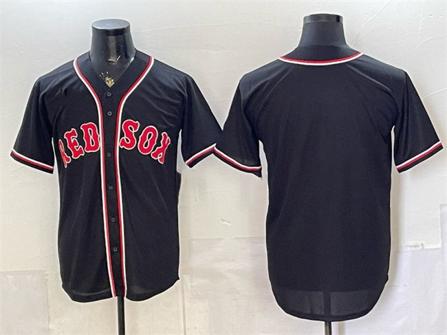 Boston Red Sox Blank 2026 Fashion Replica Black MWATKINS Out Stitched Jersey