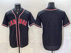 Boston Red Sox Blank 2026 Fashion Replica Black MWATKINS Out Stitched Jersey