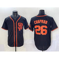 San Francisco Giants #26 Matt Chapman Black MWATKINS Cool Base Stitched Jersey