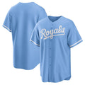 Kansas City Royals Light Blue MWATKINS Alternate Replica Team Logo Jersey
