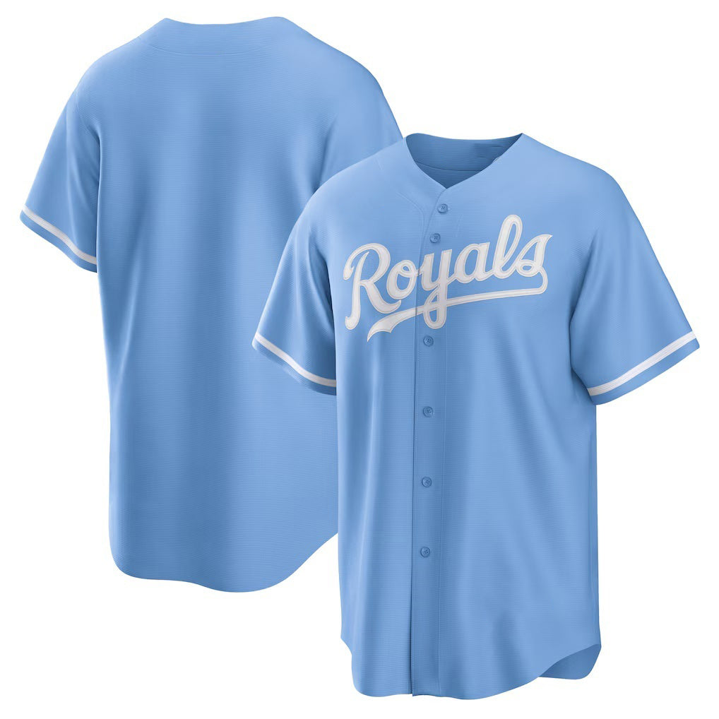 Kansas City Royals Light Blue MWATKINS Alternate Replica Team Logo Jersey