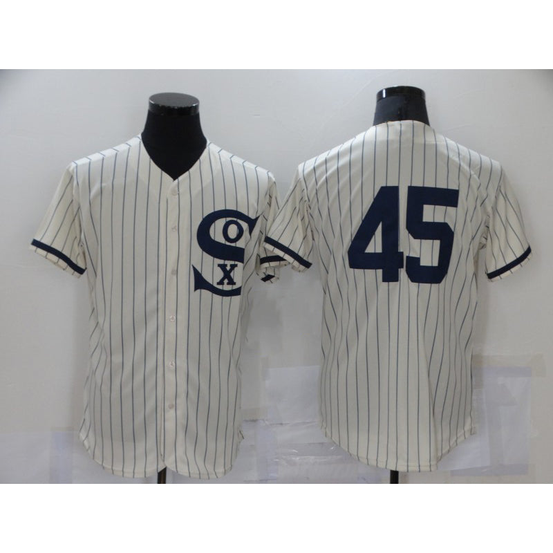 Chicago White Sox #45 Michael Jordan 2021 Cream Navy MWATKINS Field of Dreams Flex Base Stitched Jersey
