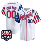 Custom Kansas City Royals America 250 Edition Vapor Premier Limited White MWATKINS Stitched Jerseys