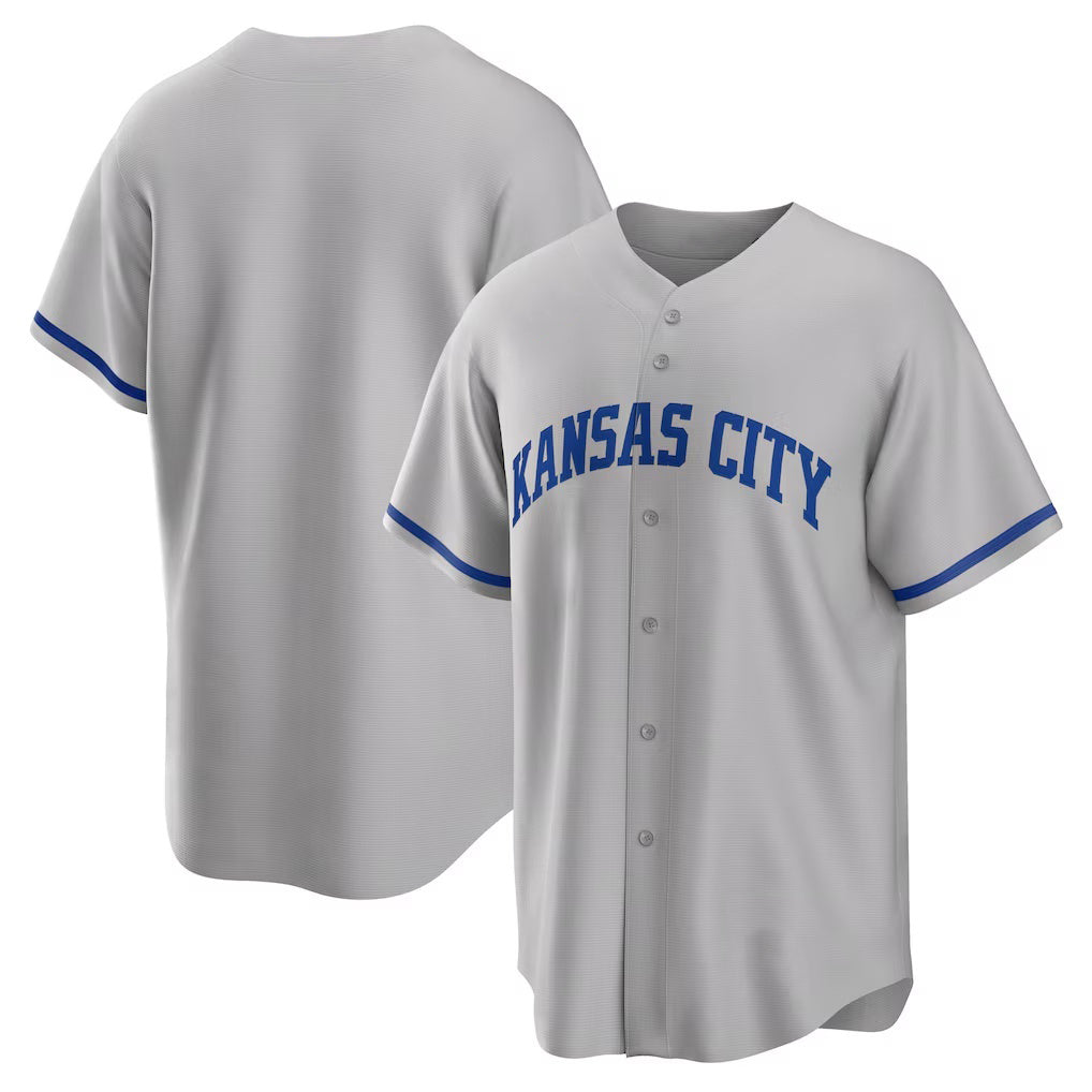 Kansas City Royals Gray MWATKINS Road Replica Team Jersey