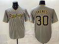 Pittsburgh Pirates #30 Paul Skenes Gray MWATKINS Limited Stitched Jersey