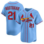 St. Louis Cardinals #21 Lars Nootbaar Light Blue MWATKINS Alternate Limited Jersey
