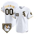 Custom Chicago White Sox 2024 Spring Training Patch Vapor Premier Limited  Jersey ¨C White Gold MWATKINS