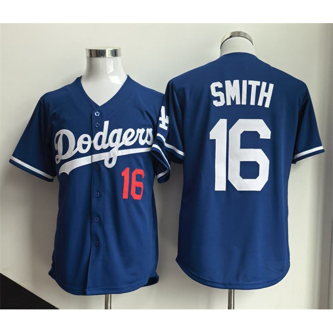 Los Angeles Dodgers #16 Will Smith Royal MWATKINS Limited Stitched Jersey