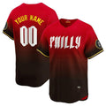Custom Philadelphia Phillies Active Player Red MWATKINS 2024 City Connect Limited Stitched Jersey
