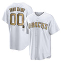 Custom Arizona Diamondbacks Active Player White MWATKINS 2022 All-Star Cool Base Stitched Jersey