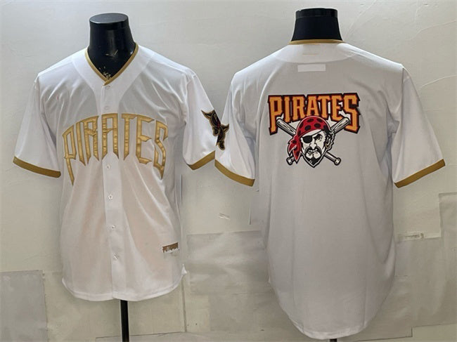 Pittsburgh Pirates Team Big Logo White MWATKINS 2026 City Connect Stadium Stitched Jersey