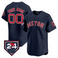 Custom Boston Red Sox 2024 Spring Training Patch Vapor Premier Limited Jersey ¨C Navy MWATKINS