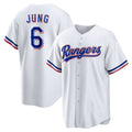 Texas Rangers #6 Josh Jung White MWATKINS Replica Player Jersey