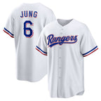 Texas Rangers #6 Josh Jung White MWATKINS Replica Player Jersey