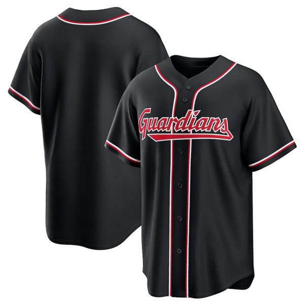 Cleveland Guardians Blank 2026 Black MWATKINS Out Stitched Jersey
