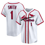 St. Louis Cardinals #1 Ozzie Smith White MWATKINS Throwback Cooperstown Collection Limited Jersey