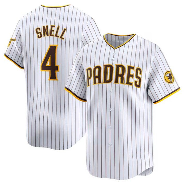 San Diego Padres #4 Blake Snell White MWATKINS 2024 Home Limited Stitched Jersey