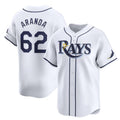 Tampa Bay Rays #62 Jonathan Aranda White MWATKINS Home Limited Stitched Jersey