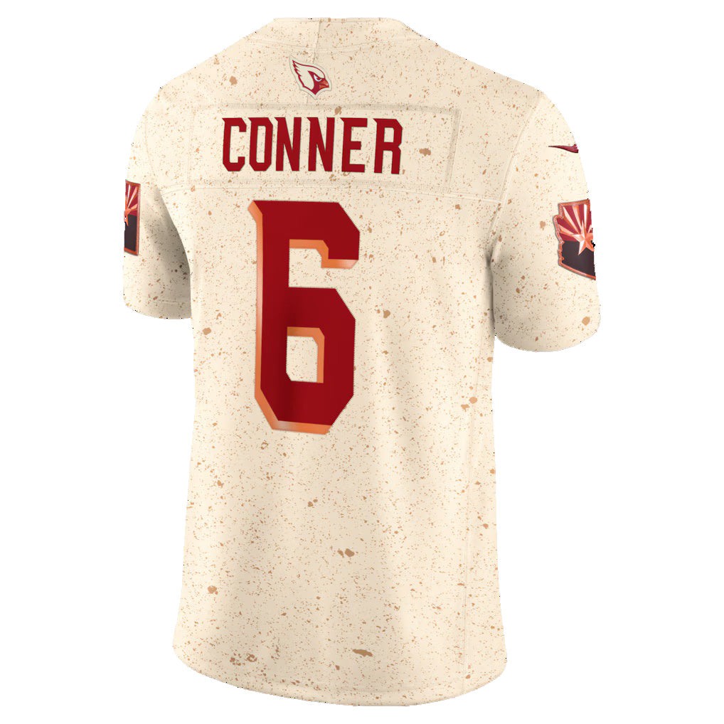 A.Cardinals #6 James Conner Natural MWATKINS 2025 Rivalries Collection Limited Jersey