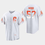 San Francisco Giants #57 Alex Wood White MWATKINS 2021 City Connect Jersey