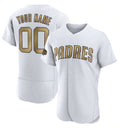 Custom San Diego Padres Active Player White MWATKINS 2022 All-Star Flex Base Stitched Jersey