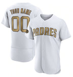 Custom San Diego Padres Active Player White MWATKINS 2022 All-Star Flex Base Stitched Jersey