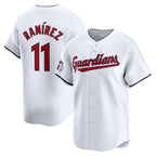 Cleveland Guardians #11 Jose Ramirez White MWATKINS Home Limited Player Jersey