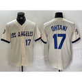 Los Angeles Dodgers #17 Shohei Ohtani Cream MWATKINS 2024 City Connect Limited Stitched Jersey 2