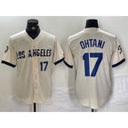 Los Angeles Dodgers #17 Shohei Ohtani Cream MWATKINS 2024 City Connect Limited Stitched Jersey 2