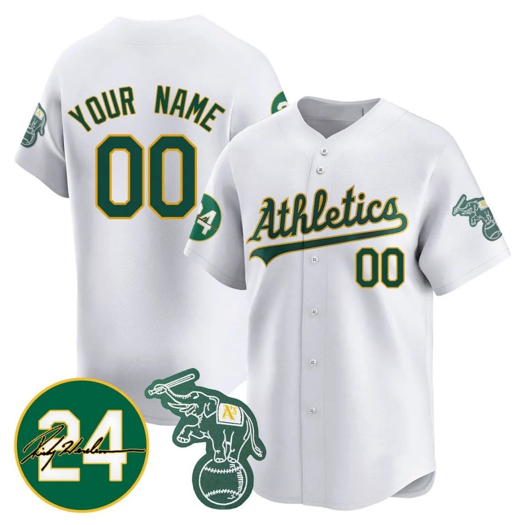 Custom Oakland Athletics White MWATKINS Jersey - Personalized
