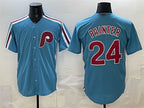 Philadelphia Phillies #24 Andrew Painter Blue MWATKINS Cool Base Stitched Jersey