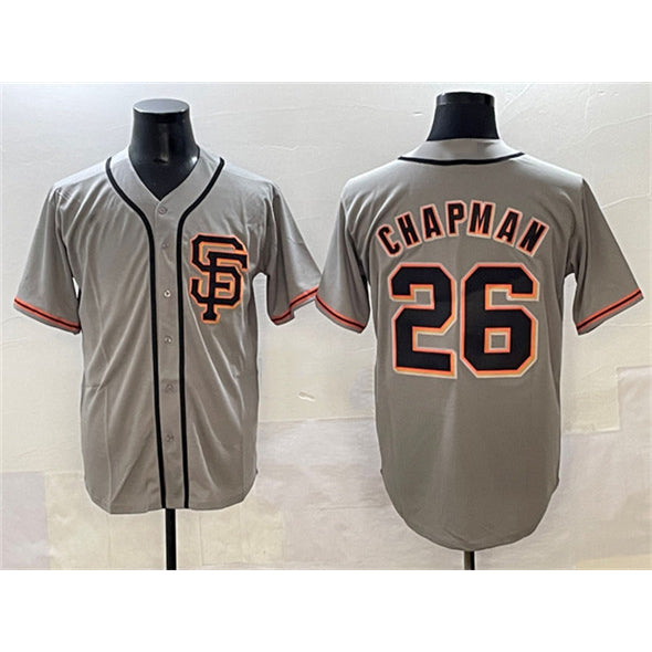 San Francisco Giants #26 Matt Chapman Gray MWATKINS Cool Base Stitched Jersey