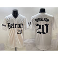 Detroit Tigers #20 Spencer Torkelson White MWATKINS 'Motor Gothic Edition' Vapor Premier Limited Stitched Jersey