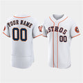 Custom Houston Astros Active Player White MWATKINS 60th Anniversary Flex Base Stitched Jersey