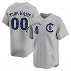 Custom Chicago Cubs Special Vapor Premier Limited Jersey V2 ¨C Gray MWATKINS