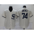 Chicago White Sox #74 Eloy Jimenez 2021 Cream MWATKINS Field of Dreams Name Cool Base Stitched Jersey